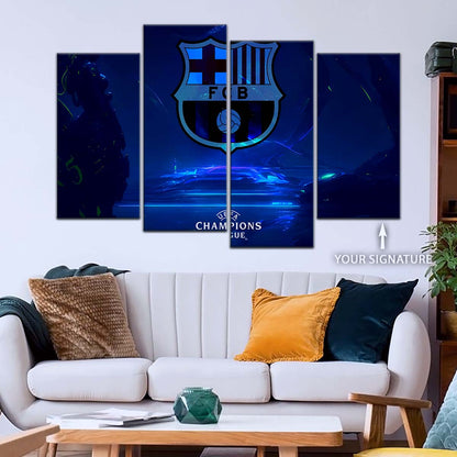 Soccer Wall Art - FB5057 - Champions League FC Barcelona - Soccer Poster - Soccer Canvas