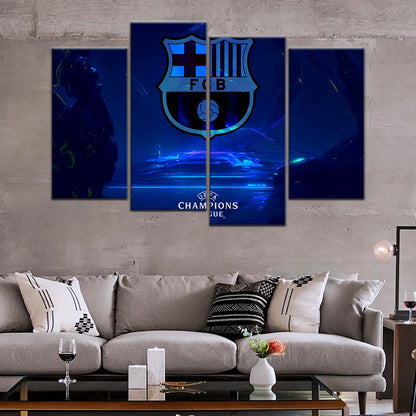 Soccer Wall Art - FB5057 - Champions League FC Barcelona - Soccer Poster - Soccer Canvas