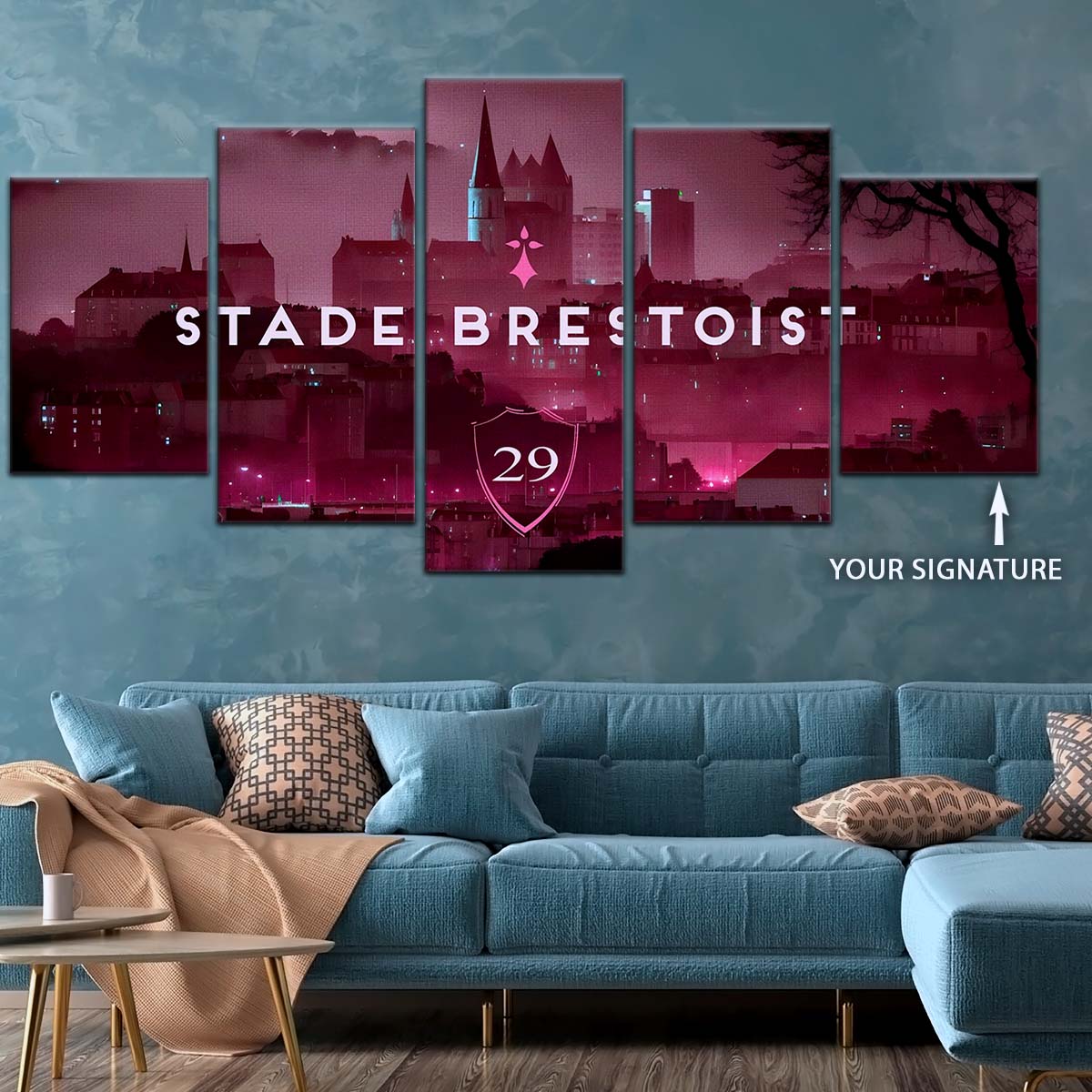 Soccer Wall Art - FB5064 - Stade Brestoist 29 - Soccer Poster - Soccer Canvas