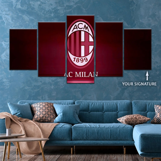 Soccer Wall Art - FB5029 - AC Milan - Soccer Poster - Soccer Canvas