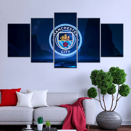 Soccer Wall Art - FB5047 - Manchester City - Soccer Poster - Soccer Canvas