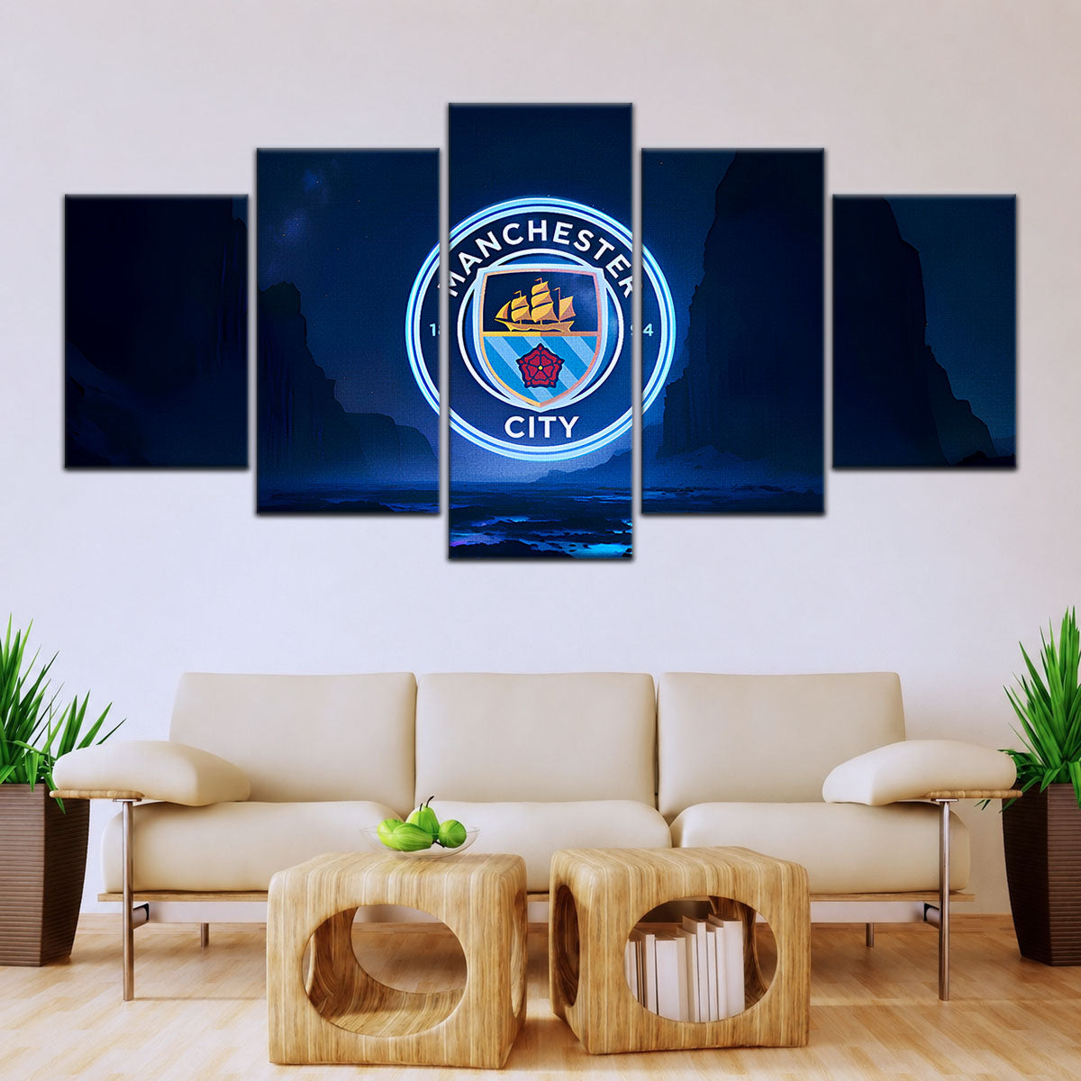 Soccer Canvas Wall Art - FB5047 - Manchester City