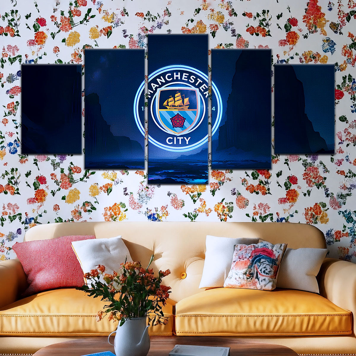 Soccer Canvas Wall Art - FB5047 - Manchester City
