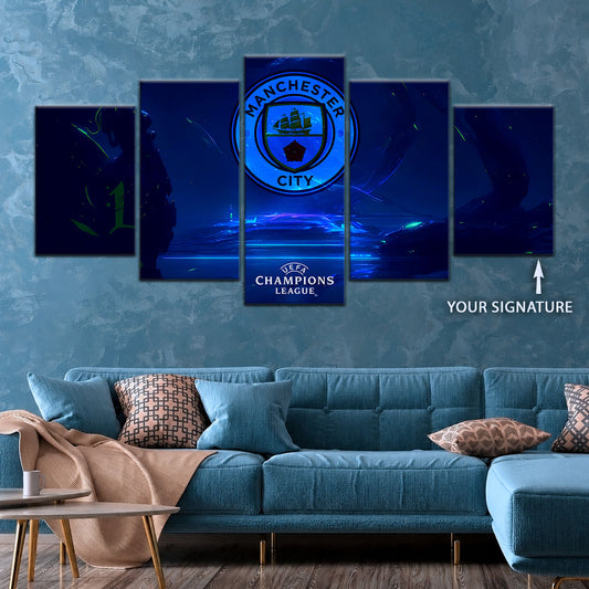 Soccer Wall Art - FB5048 - Manchester City FC - Soccer Poster - Soccer Canvas