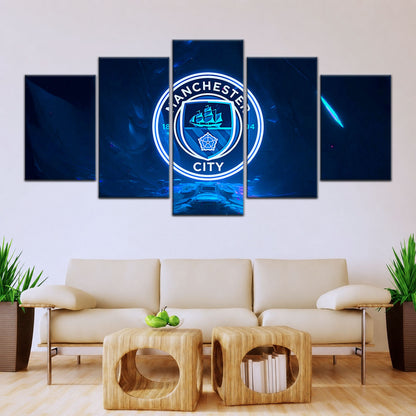 Soccer Canvas Wall Art - FB5050 - Ocean Manchester City FC
