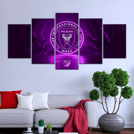 Soccer Wall Art - FB5052 - Inter Miami CF - Soccer Poster - Soccer Canvas