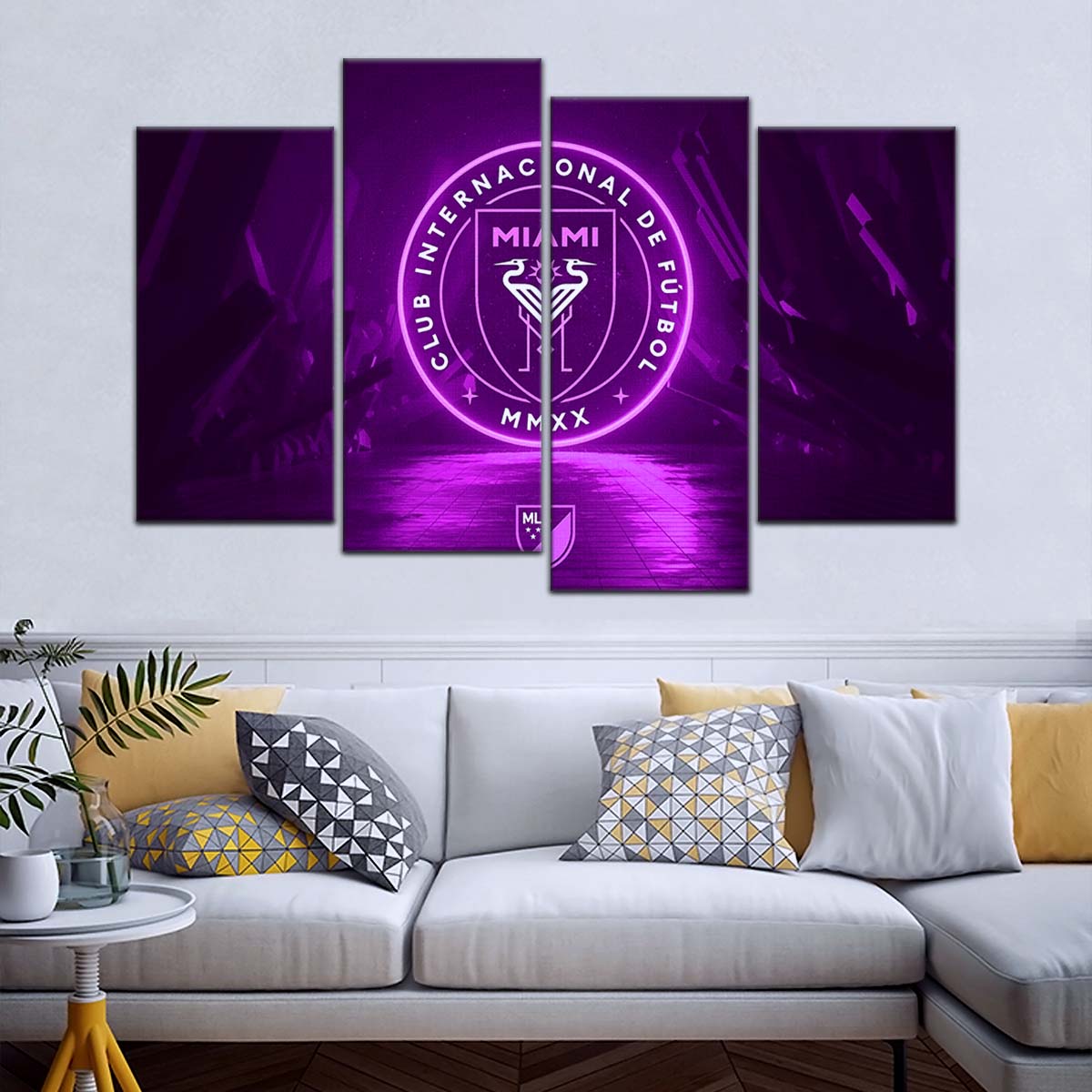 Soccer Wall Art - FB5052 - Inter Miami CF - Soccer Poster - Soccer Canvas