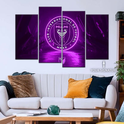 Soccer Wall Art - FB5052 - Inter Miami CF - Soccer Poster - Soccer Canvas