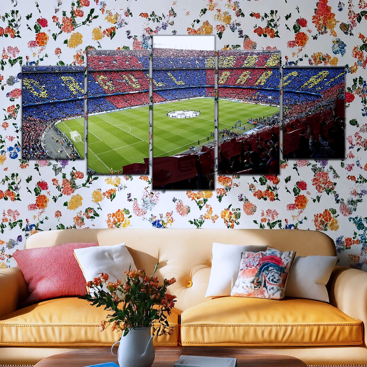 Soccer Canvas Wall Art - FB5054 - FC Barcelona Stadium - The Heart of Sports Passion
