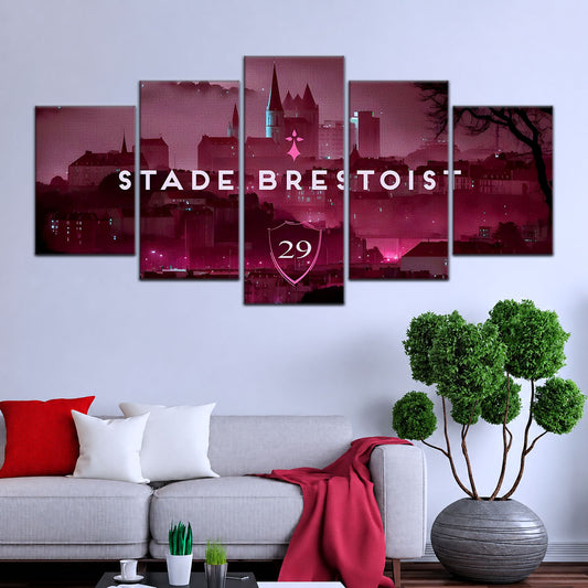 Soccer Wall Art - FB5064 - Stade Brestoist 29 - Soccer Poster - Soccer Canvas