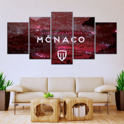 Soccer Canvas Wall Art - FB5065 - AS Monaco FC