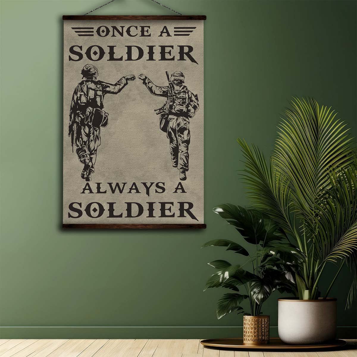 Soldier Wall Art - Soldier Poster - Soldier Canvas - Always A Soldier - Army - Marine - SD004 - Vertical Poster - Vertical Canvas