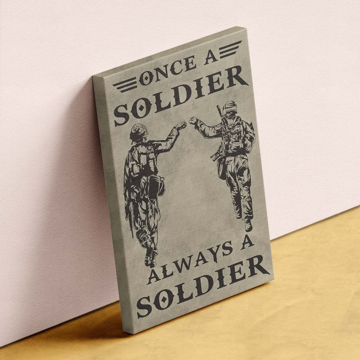 Soldier Wall Art - Soldier Poster - Soldier Canvas - Always A Soldier - Army - Marine - SD004 - Vertical Poster - Vertical Canvas