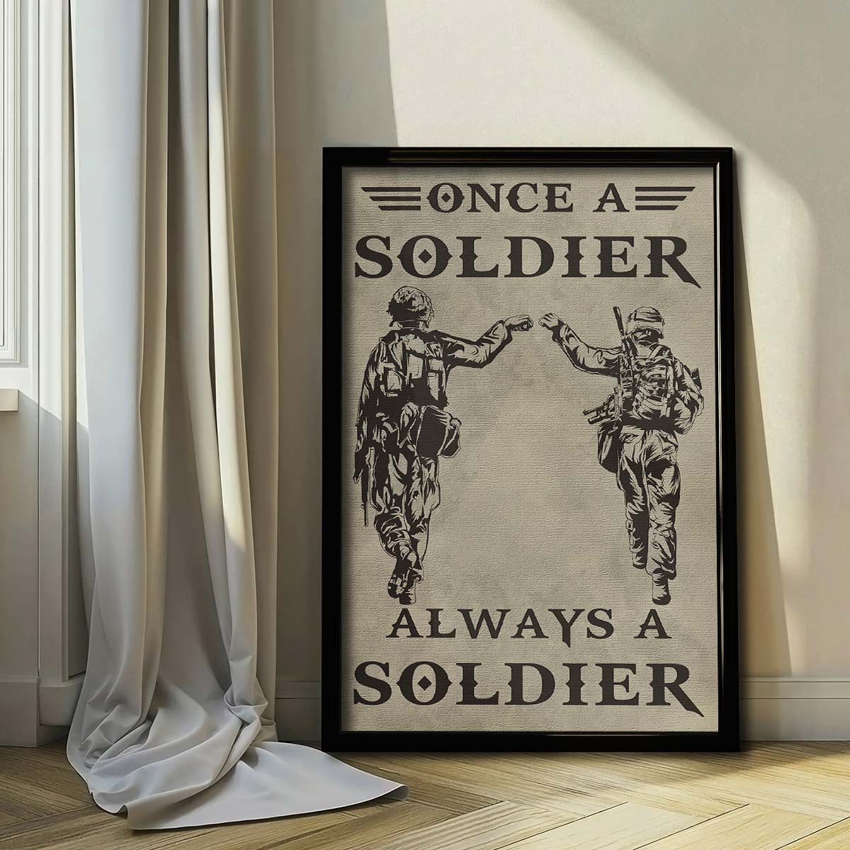 Soldier Wall Art - Soldier Poster - Soldier Canvas - Always A Soldier - Army - Marine - SD004 - Vertical Poster - Vertical Canvas