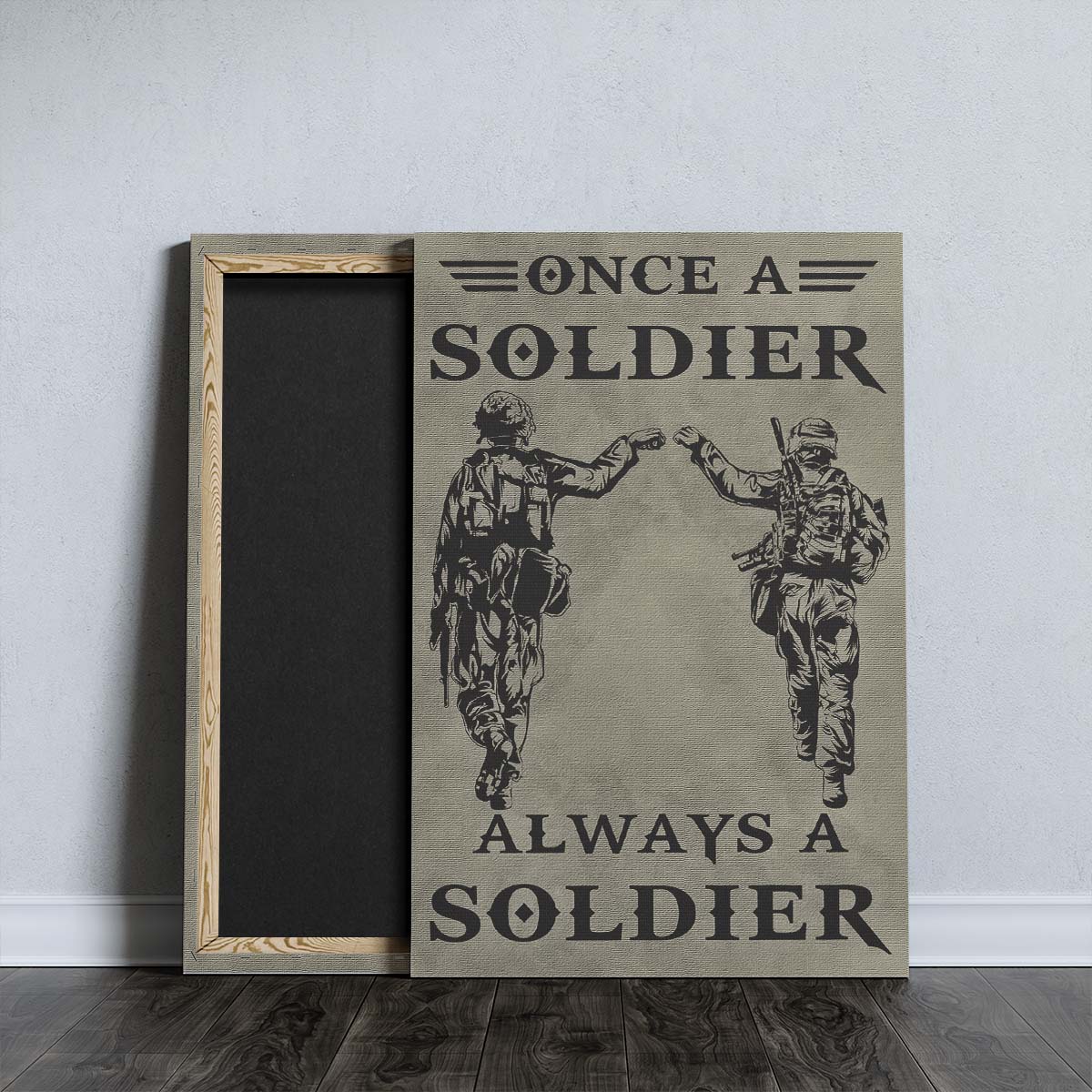 Soldier Wall Art - Soldier Poster - Soldier Canvas - Always A Soldier - Army - Marine - SD004 - Vertical Poster - Vertical Canvas