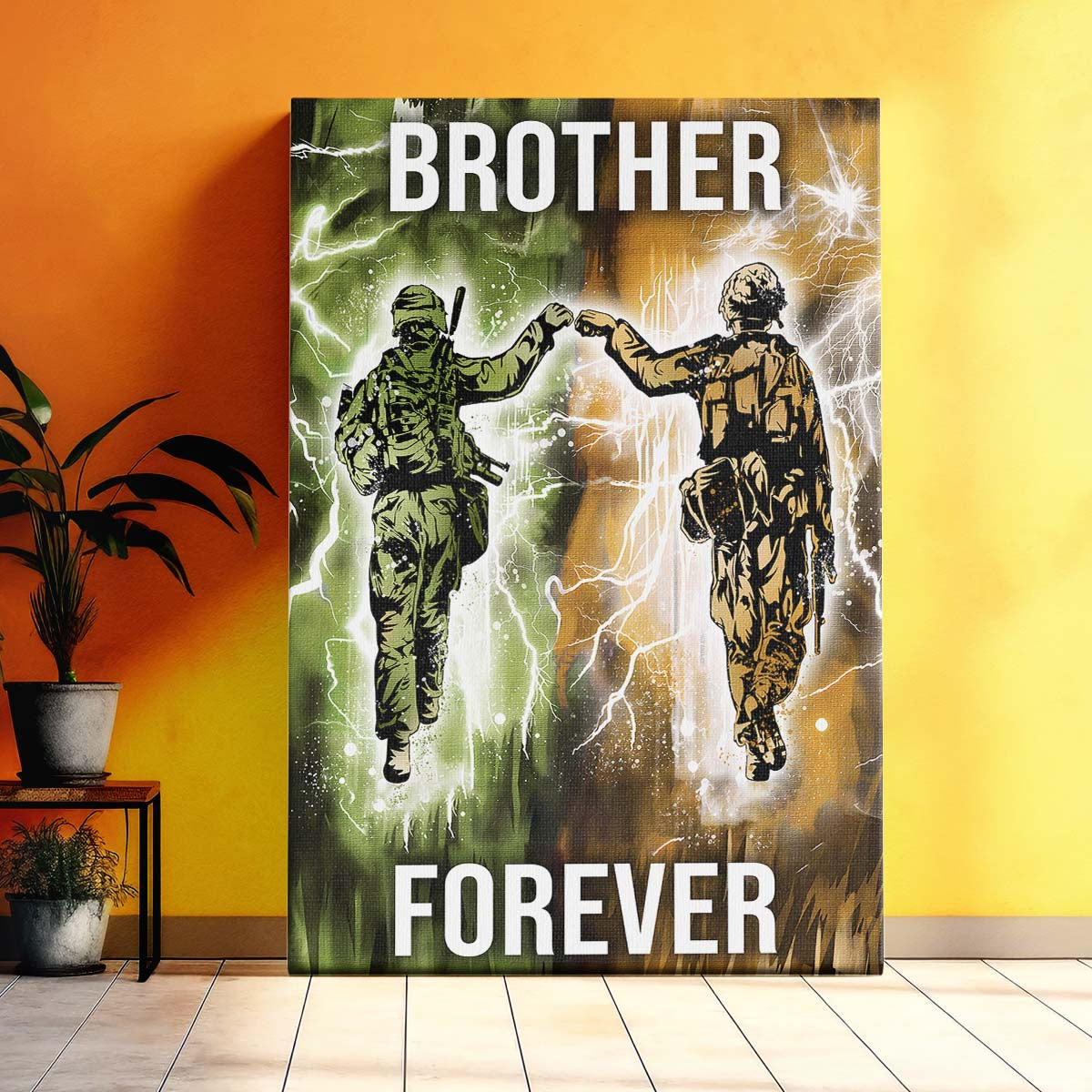 Soldier Wall Art - Soldier Poster - Soldier Canvas - Brother Forever - Army - Marine - SD043 - Vertical Poster - Vertical Canvas