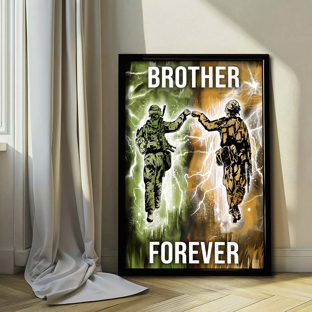 Soldier Wall Art - Soldier Poster - Soldier Canvas - Brother Forever - Army - Marine - SD043 - Vertical Poster - Vertical Canvas