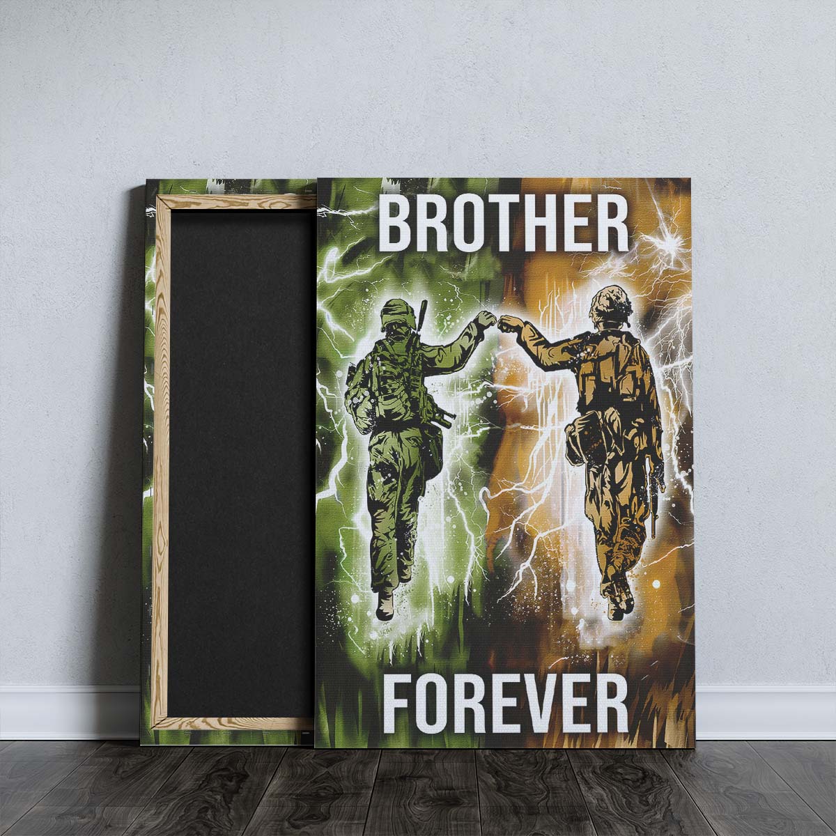 Soldier Wall Art - Soldier Poster - Soldier Canvas - Brother Forever - Army - Marine - SD043 - Vertical Poster - Vertical Canvas