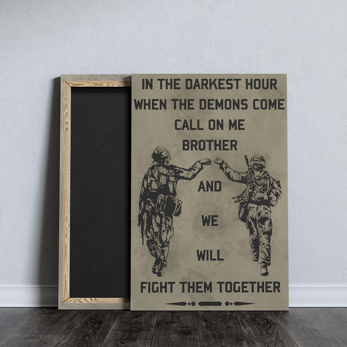 Soldier Wall Art - Soldier Poster - Soldier Canvas - Call On Me Brother - Army - Marine - SD001 - Vertical Poster - Vertical Canvas