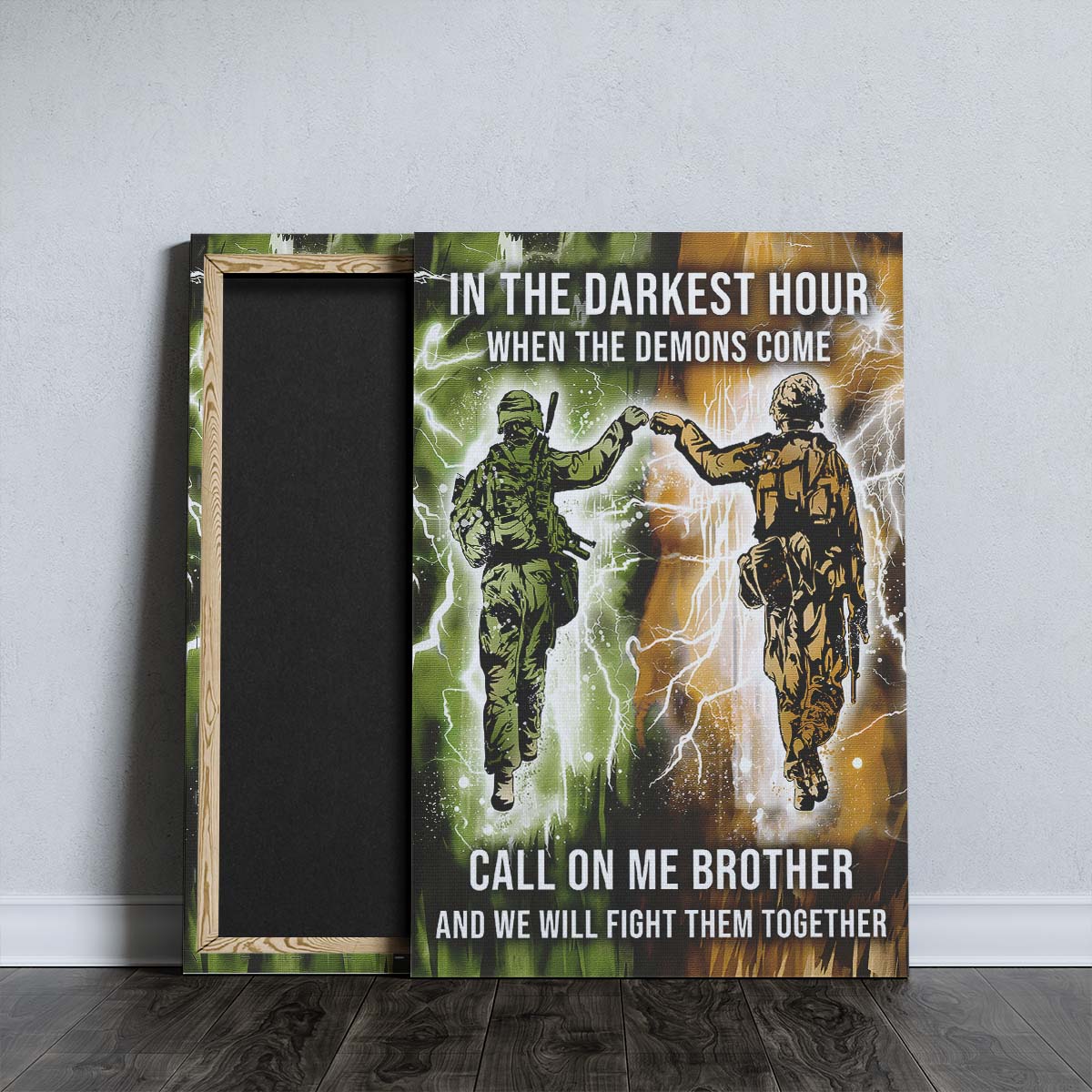 Soldier Wall Art - Soldier Poster - Soldier Canvas - Call On me Brother - Army - Marine - SD042 - Vertical Poster - Vertical Canvas