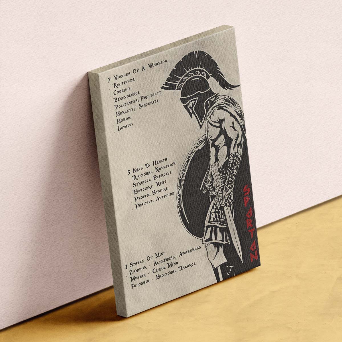 Spartan Wall Art - Spartan Poster - Spartan Canvas - 753 CODE - WA002 - Spartan Warrior - Vertical Poster - Vertical Canvas