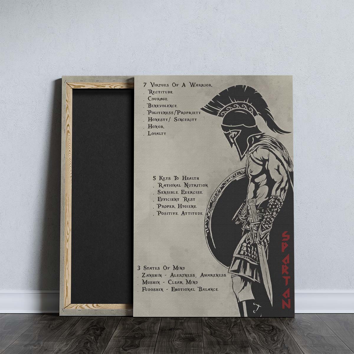 Spartan Wall Art - Spartan Poster - Spartan Canvas - 753 CODE - WA002 - Spartan Warrior - Vertical Poster - Vertical Canvas
