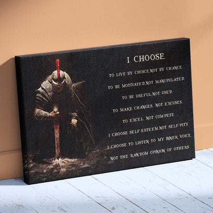 Spartan Wall Art - Spartan Poster - Spartan Canvas - I Choose - WA024 - Spartan Warrior - Horizontal Poster - Horizontal Canvas