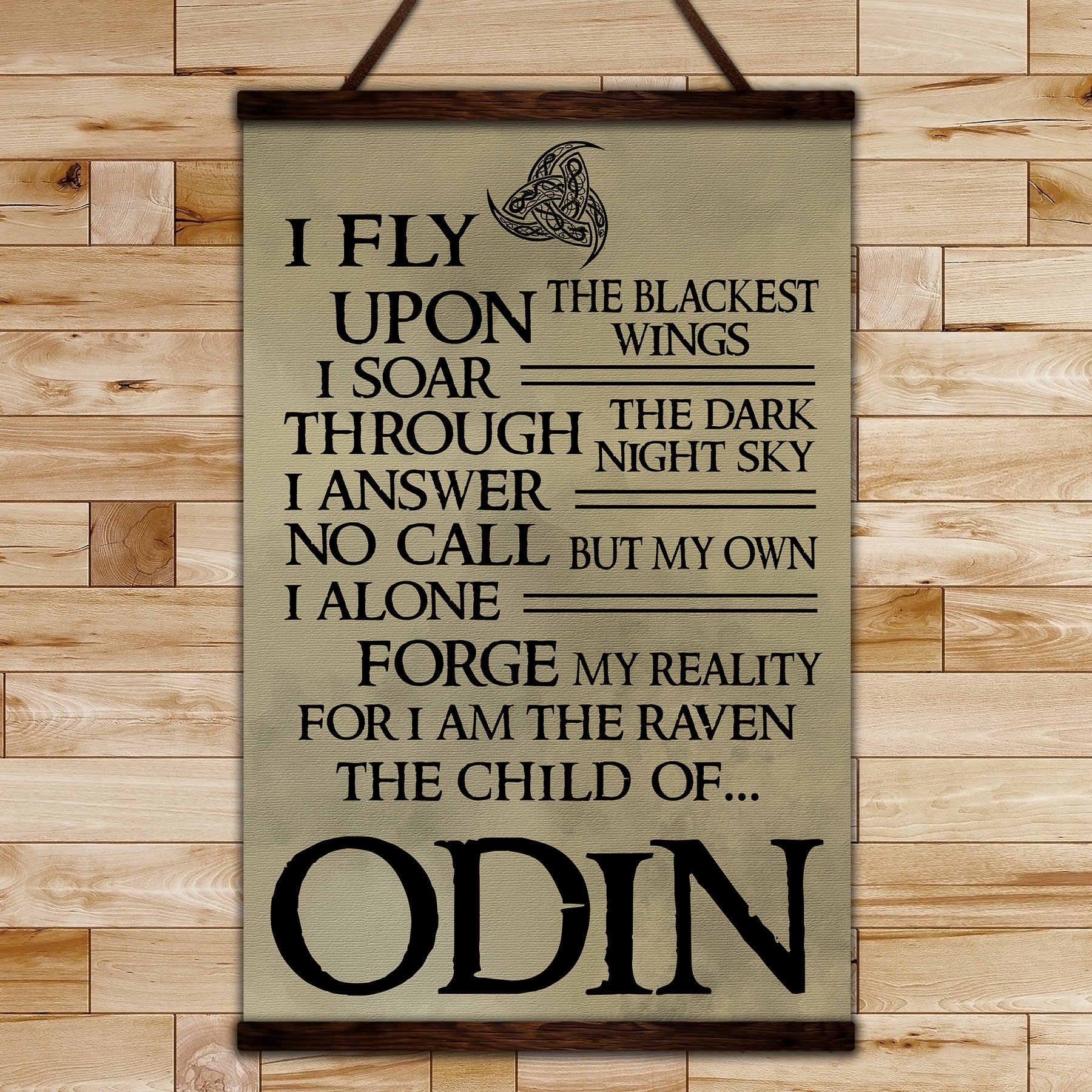 VK003 - Raven Odin - Viking Poster