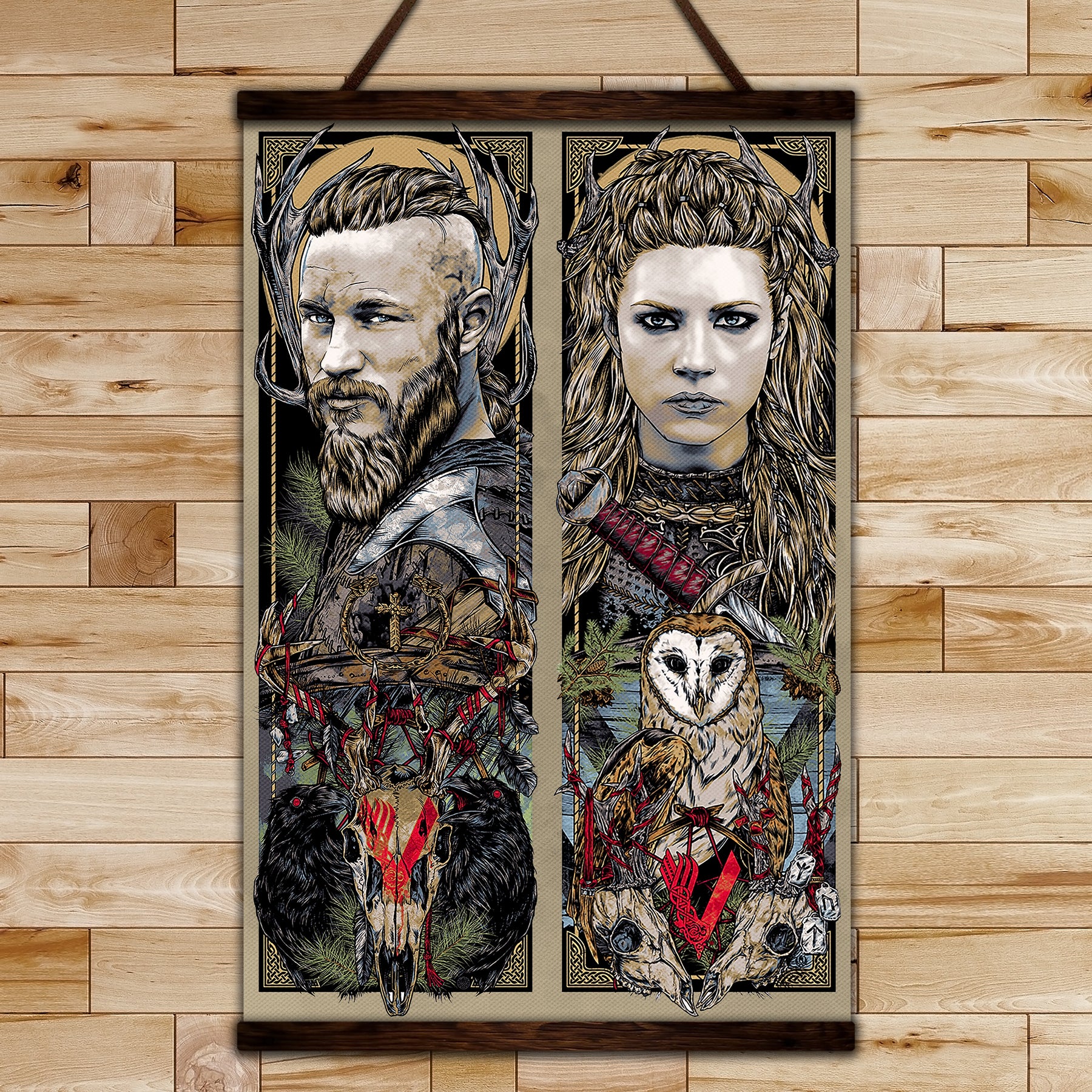 VK005 - Ragnar & Lagertha - Viking Poster