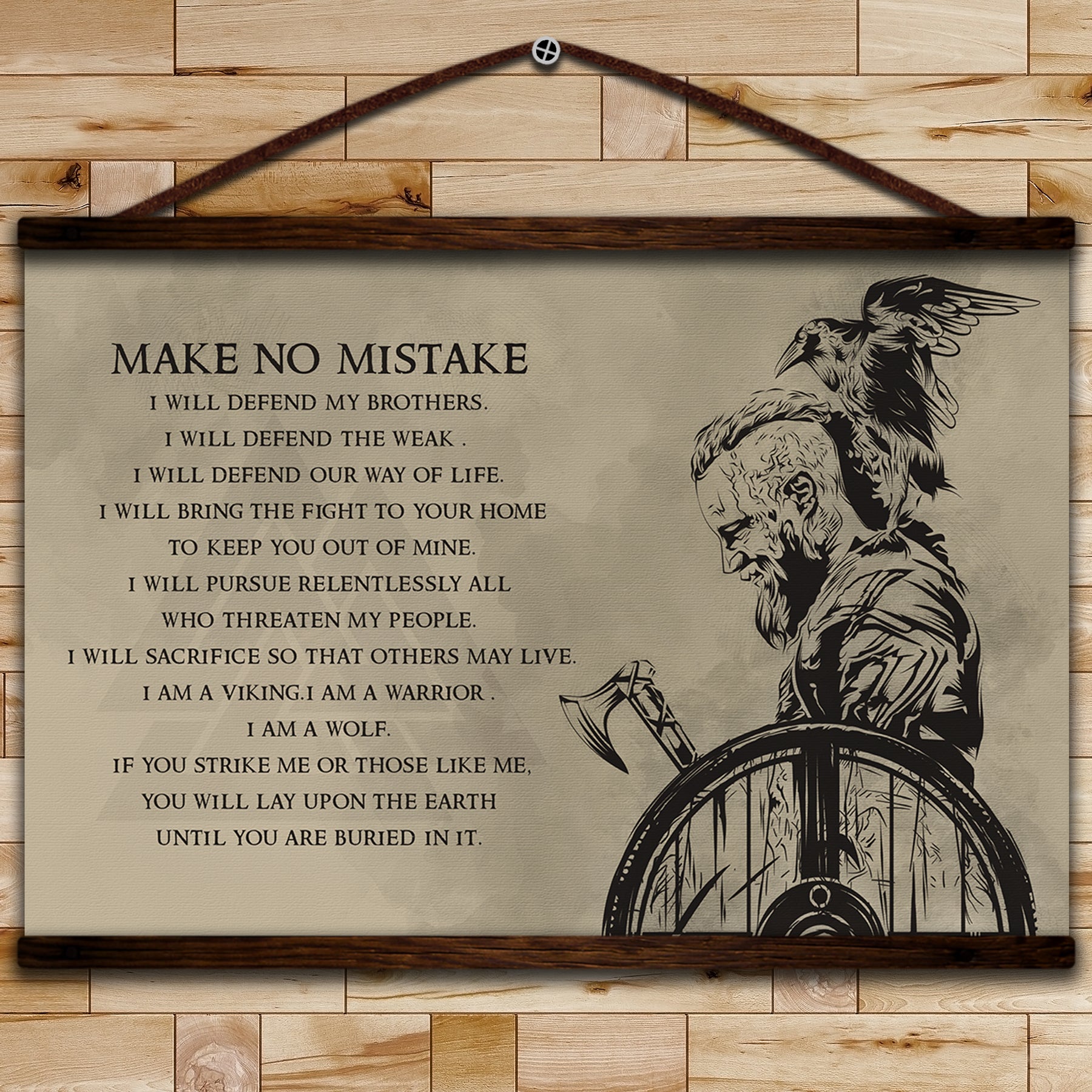 VK041 - Make No Mistake - Ragnar - Viking Poster