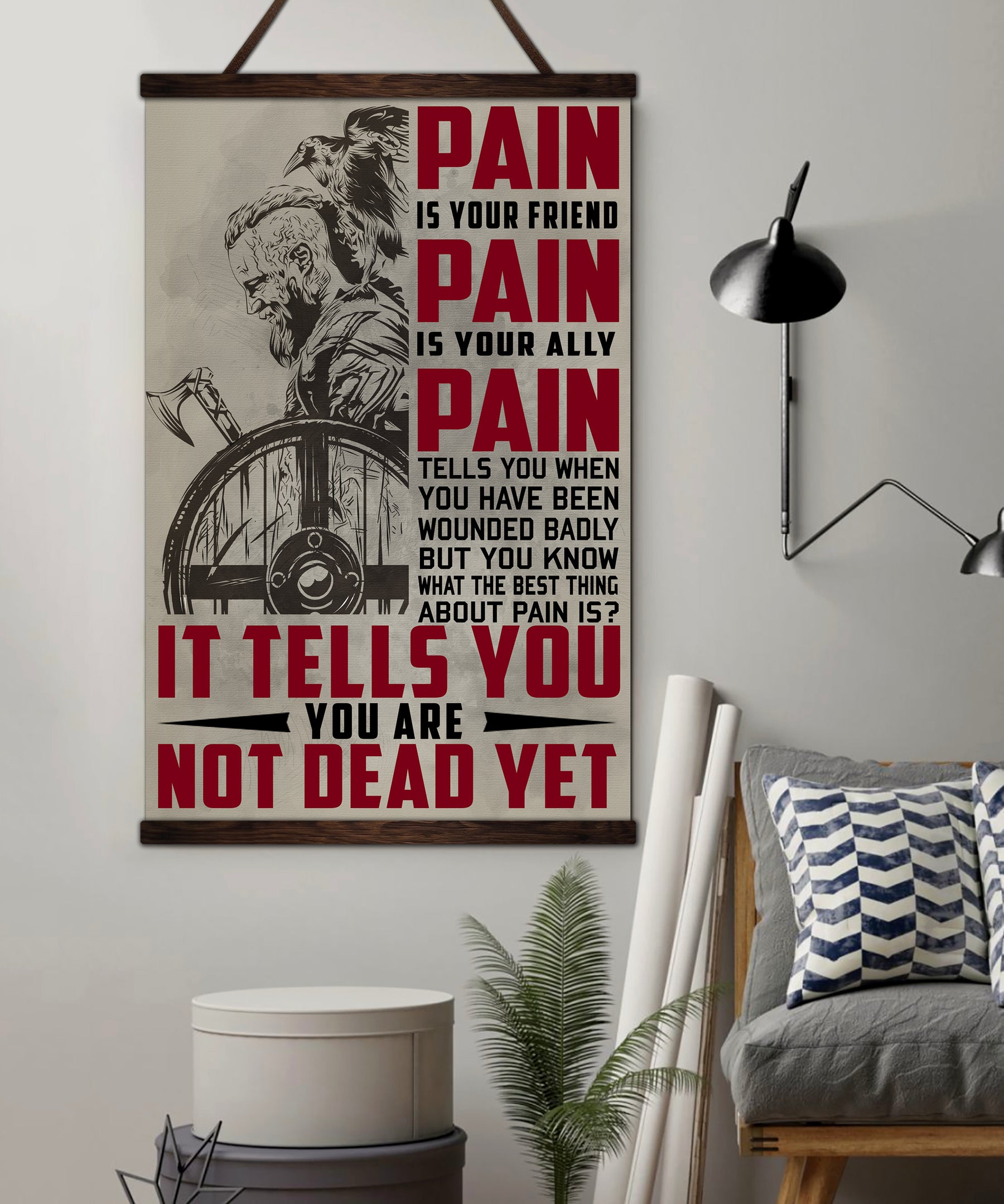 VK046 - PAIN - You Are Not Dead Yet - Viking Poster