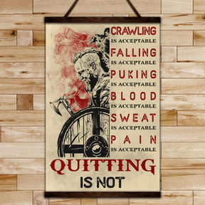 VK047 - Quitting Is Not - Ragnar - Viking Poster