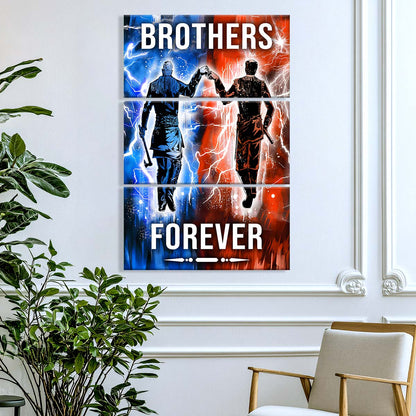Viking - 3 Piece Wall Art - VK063 - Brothers Forever - Ragnar Lothbrok - Floki - Viking Canvas