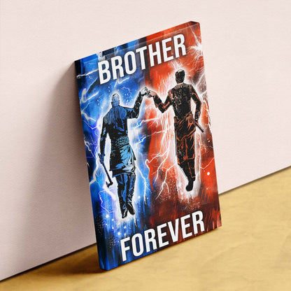Viking Wall Art - Viking Poster - Viking Canvas - Brother Forever - Ragnar Lothbrok - Floki - VK062 - Vertical Poster - Vertical Canvas