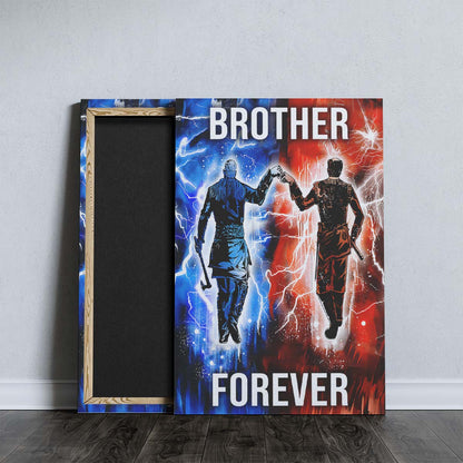 Viking Wall Art - Viking Poster - Viking Canvas - Brother Forever - Ragnar Lothbrok - Floki - VK062 - Vertical Poster - Vertical Canvas