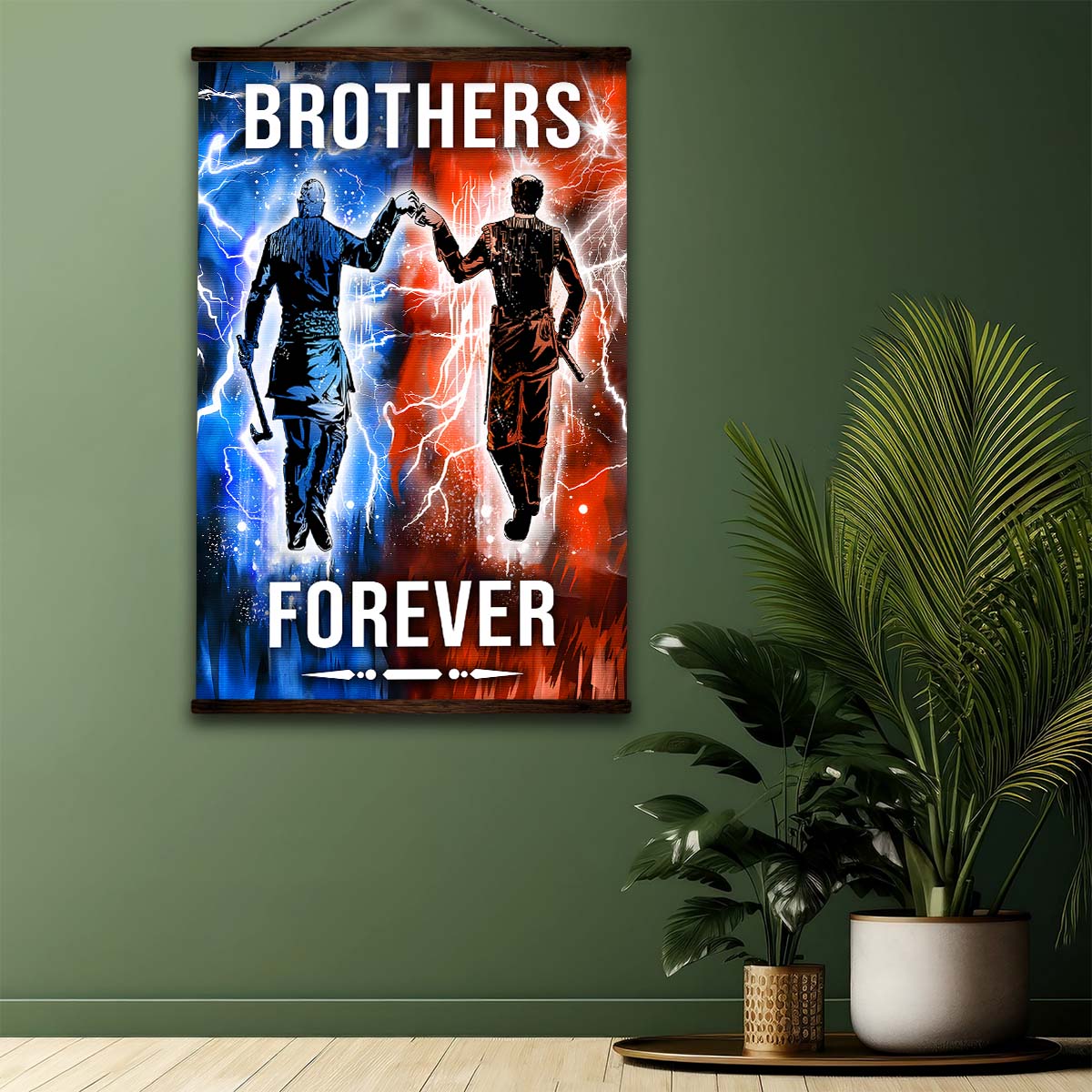 Viking Wall Art - Viking Poster - Viking Canvas - Brothers Forever - Ragnar Lothbrok - Floki - VK063 - Vertical Poster - Vertical Canvas