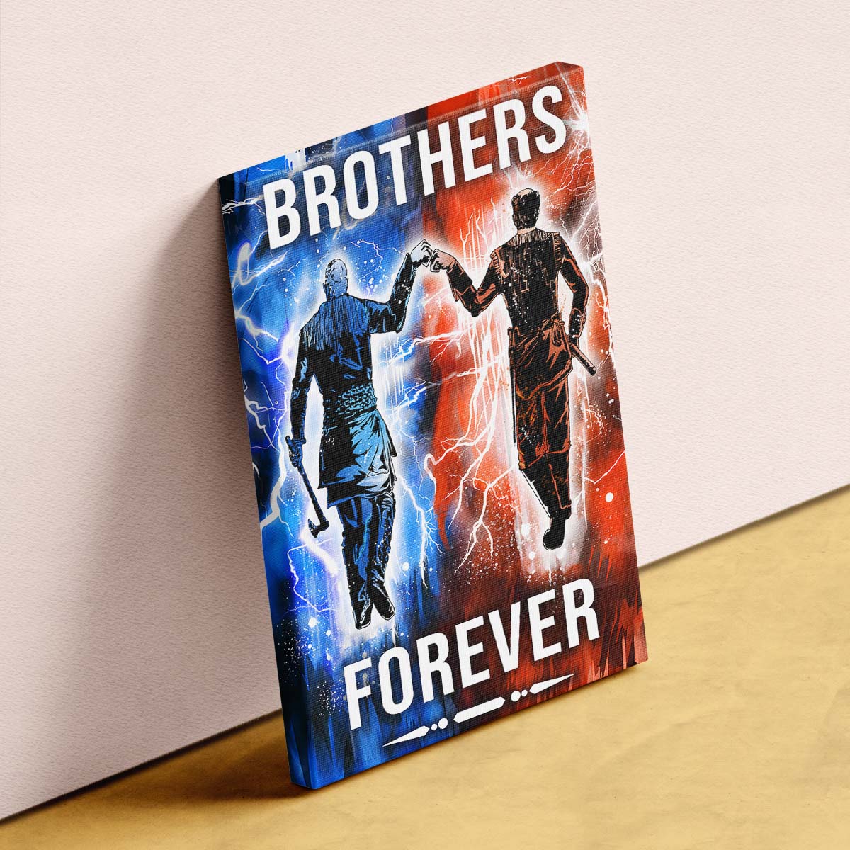 Viking Wall Art - Viking Poster - Viking Canvas - Brothers Forever - Ragnar Lothbrok - Floki - VK063 - Vertical Poster - Vertical Canvas