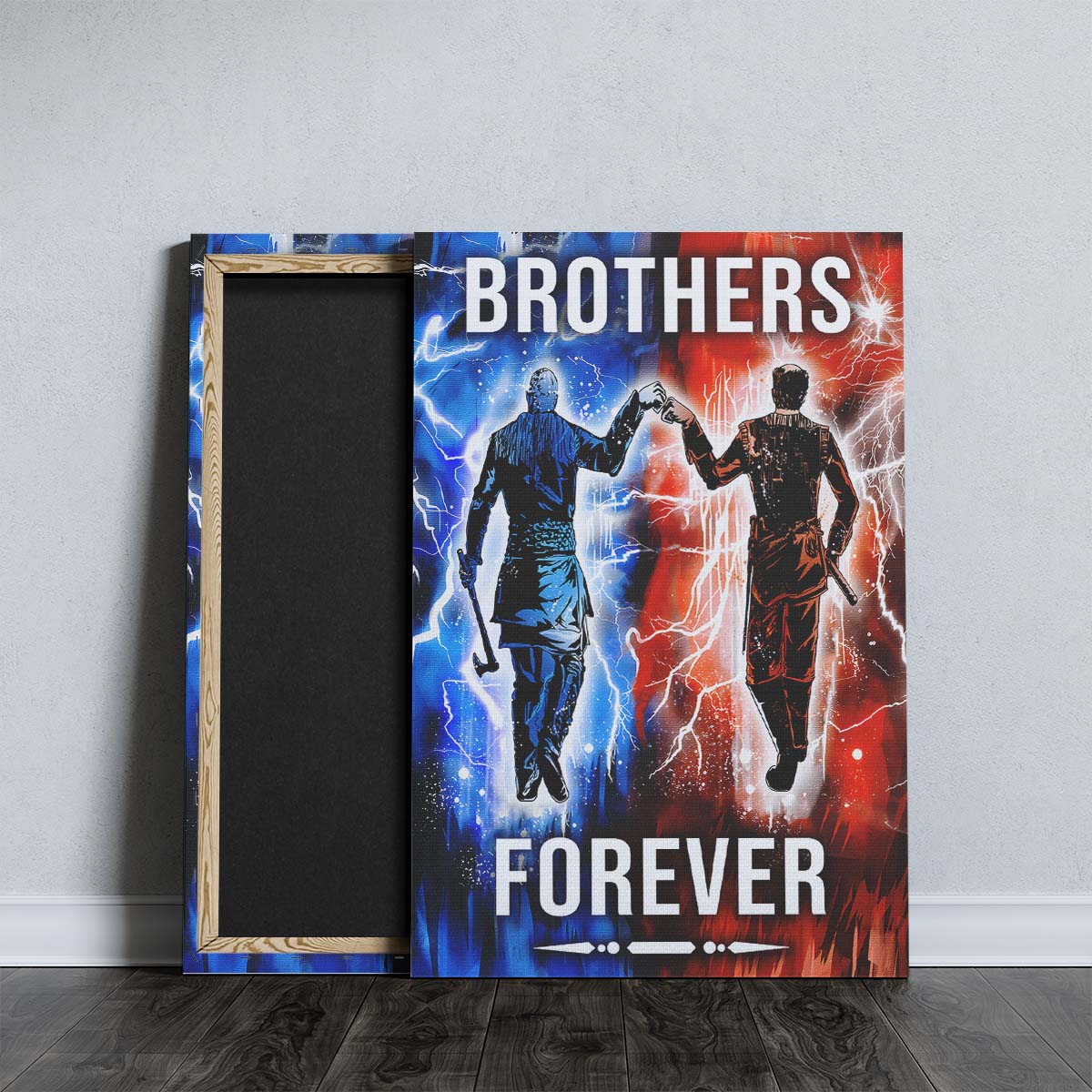 Viking Wall Art - Viking Poster - Viking Canvas - Brothers Forever - Ragnar Lothbrok - Floki - VK063 - Vertical Poster - Vertical Canvas