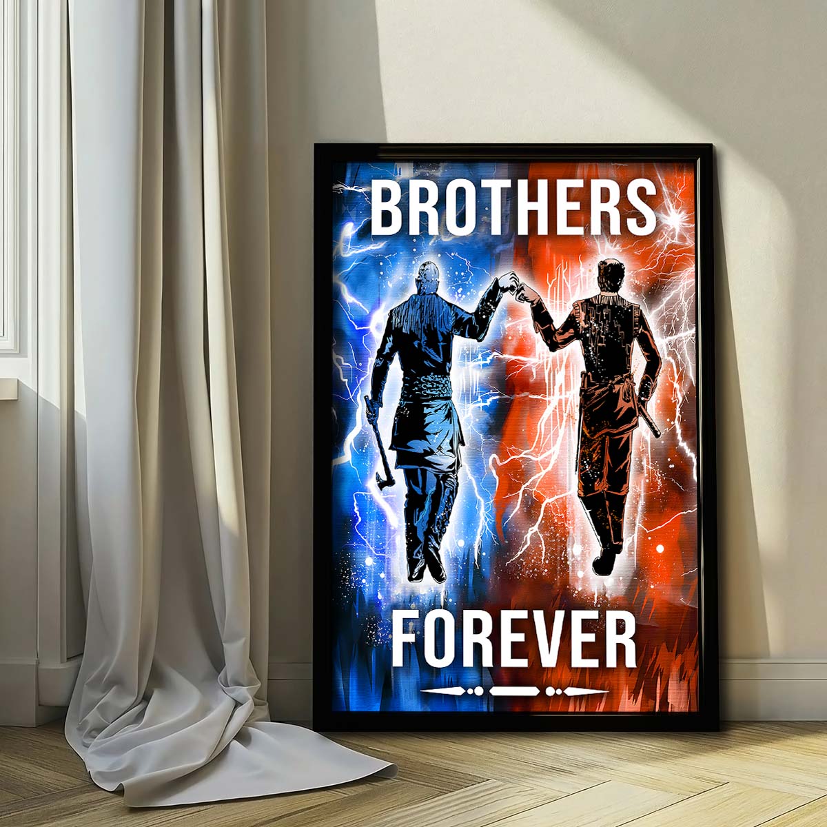 Viking Wall Art - Viking Poster - Viking Canvas - Brothers Forever - Ragnar Lothbrok - Floki - VK063 - Vertical Poster - Vertical Canvas
