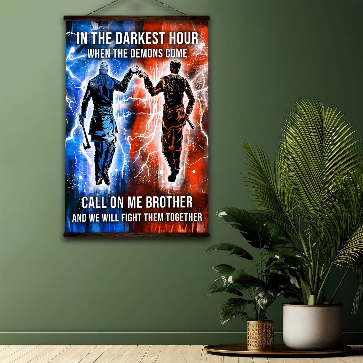 Viking Wall Art - Viking Poster - Viking Canvas - Call On me Brother - Ragnar Lothbrok - Floki - VK061 - Vertical Poster - Vertical Canvas