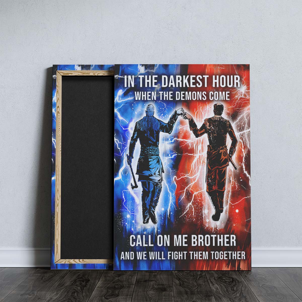 Viking Wall Art - Viking Poster - Viking Canvas - Call On me Brother - Ragnar Lothbrok - Floki - VK061 - Vertical Poster - Vertical Canvas