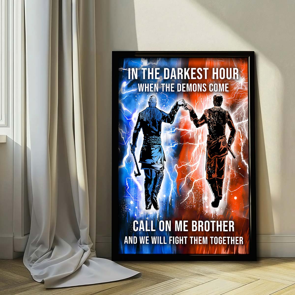 Viking Wall Art - Viking Poster - Viking Canvas - Call On me Brother - Ragnar Lothbrok - Floki - VK061 - Vertical Poster - Vertical Canvas