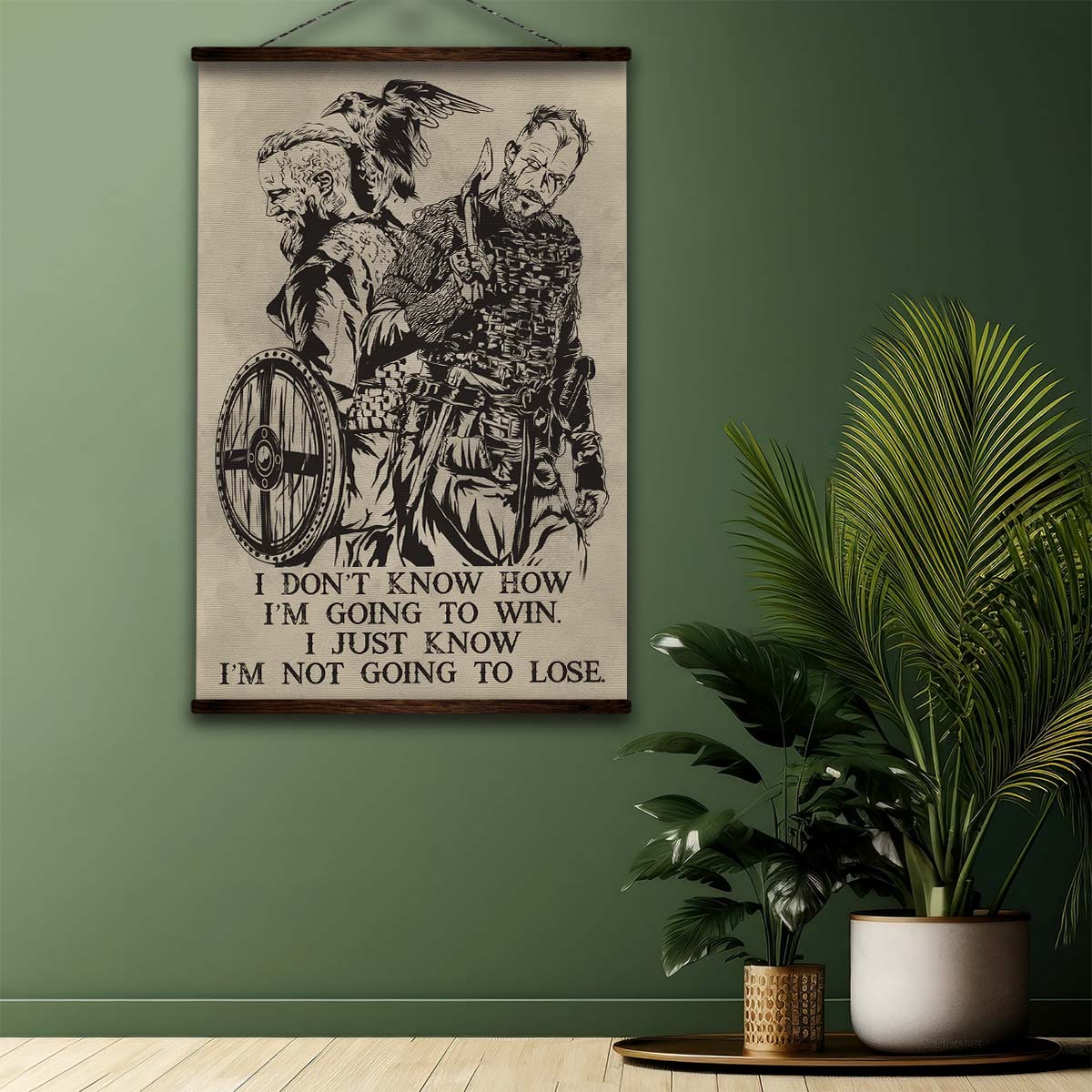 Viking Wall Art - Viking Poster - Viking Canvas - I'm Not Going To Lose - VK053 - Vertical Poster - Vertical Canvas