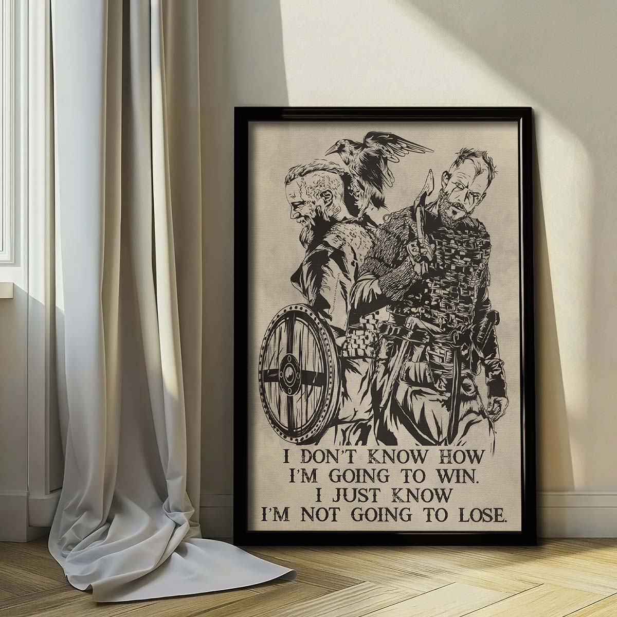 Viking Wall Art - Viking Poster - Viking Canvas - I'm Not Going To Lose - VK053 - Vertical Poster - Vertical Canvas