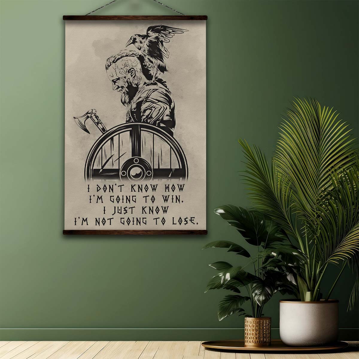 Viking Wall Art - Viking Poster - Viking Canvas - I'm Not Going To Lose - VK056 - Vertical Poster - Vertical Canvas