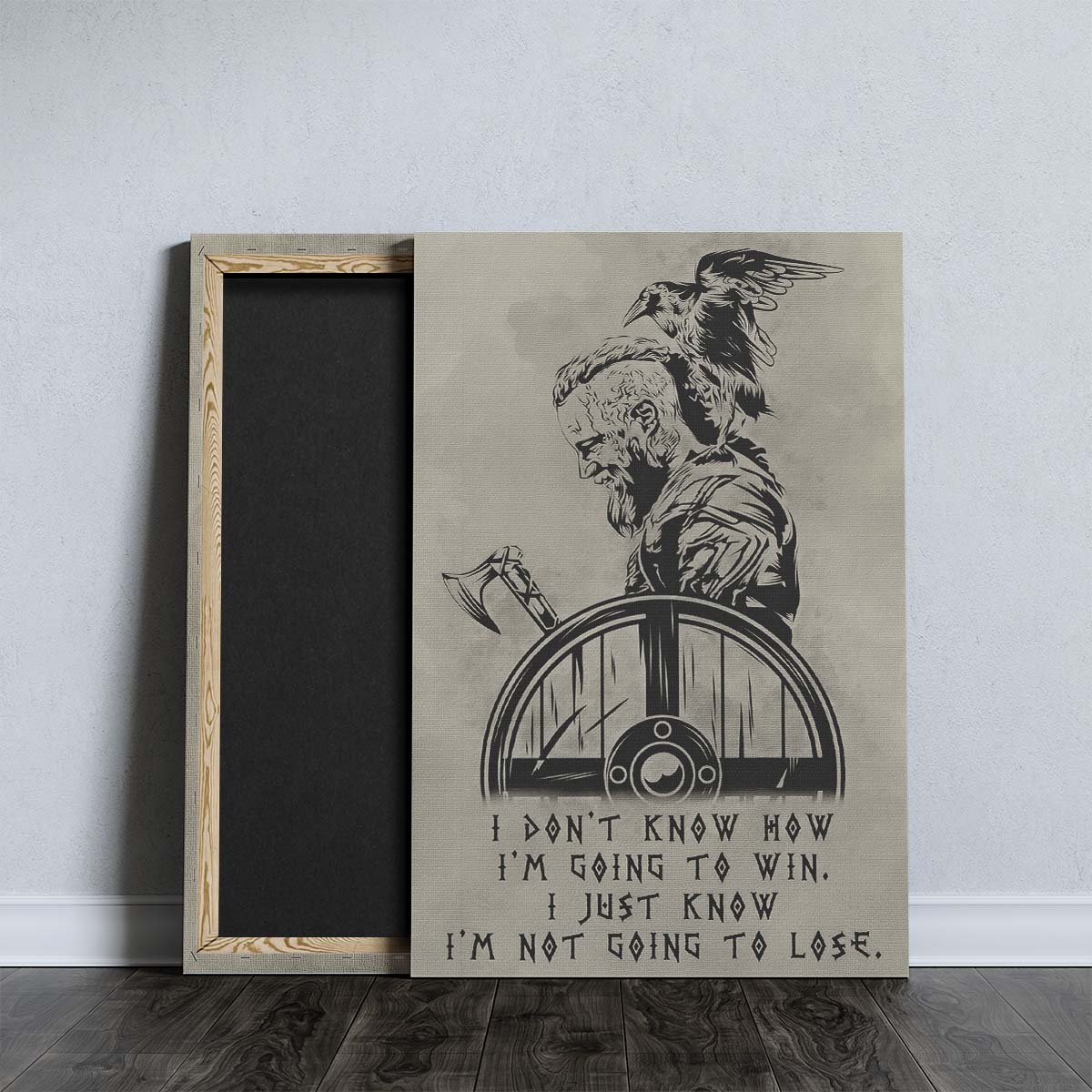 Viking Wall Art - Viking Poster - Viking Canvas - I'm Not Going To Lose - VK056 - Vertical Poster - Vertical Canvas
