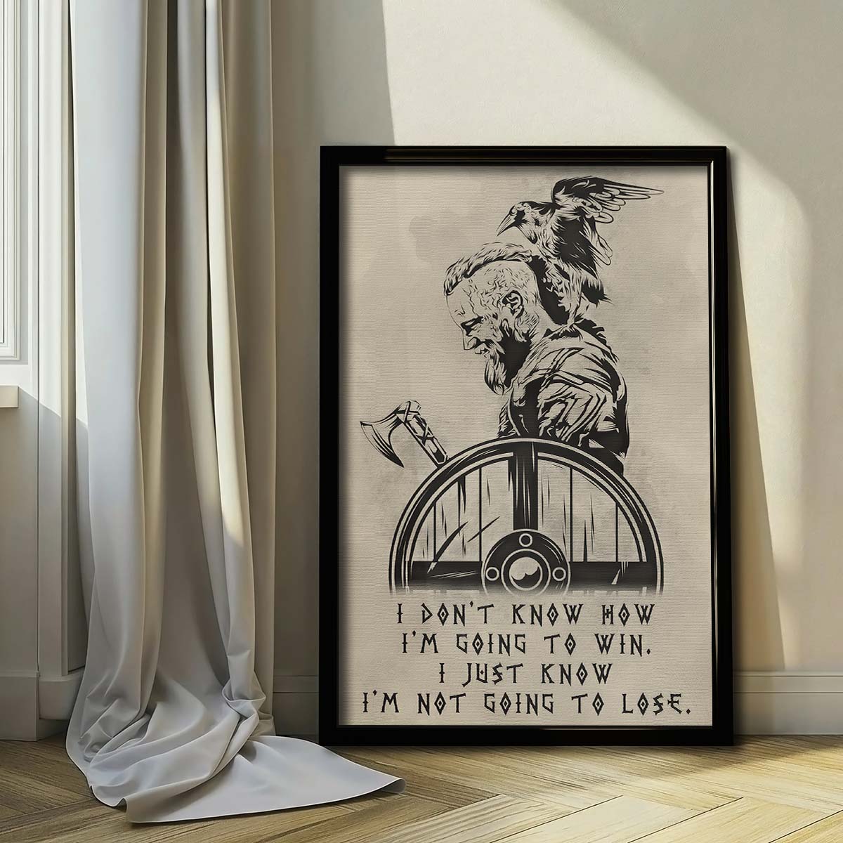 Viking Wall Art - Viking Poster - Viking Canvas - I'm Not Going To Lose - VK056 - Vertical Poster - Vertical Canvas