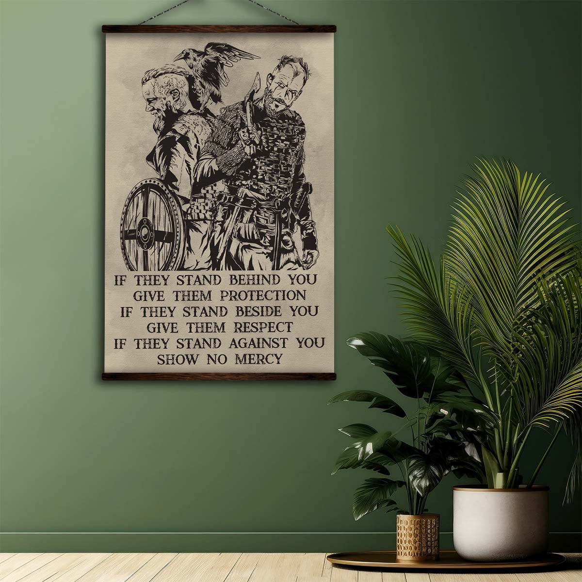 Viking Wall Art - Viking Poster - Viking Canvas - If - Show No Mercy - VK045 - Vertical Poster - Vertical Canvas