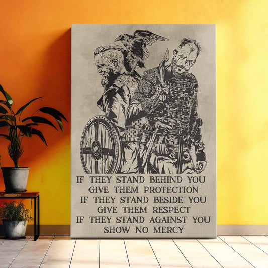 Viking Wall Art - Viking Poster - Viking Canvas - If - Show No Mercy - VK045 - Vertical Poster - Vertical Canvas