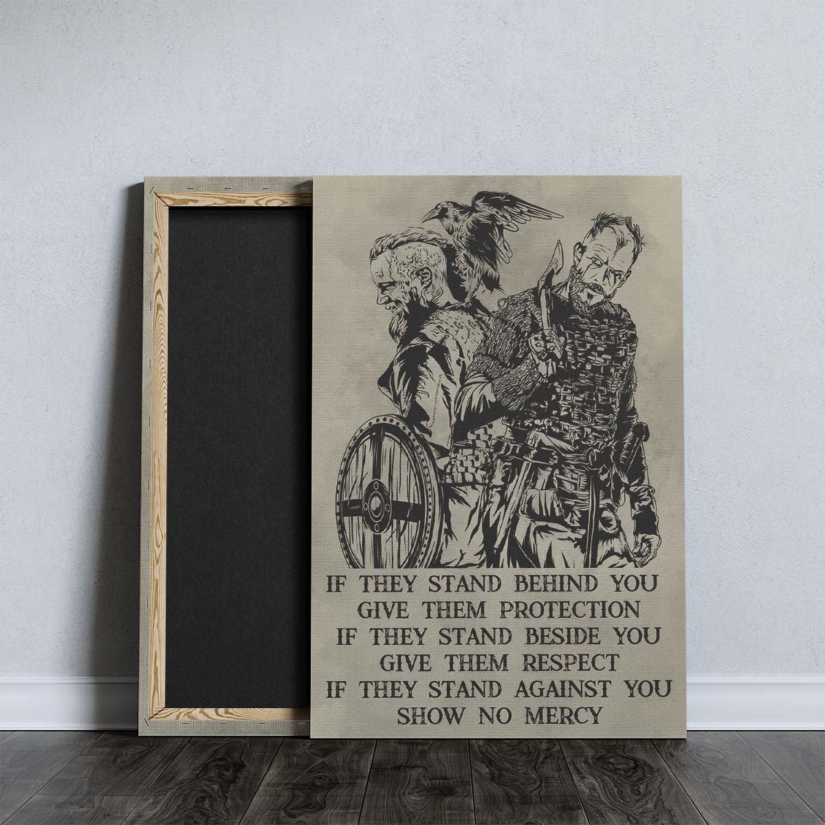 Viking Wall Art - Viking Poster - Viking Canvas - If - Show No Mercy - VK045 - Vertical Poster - Vertical Canvas